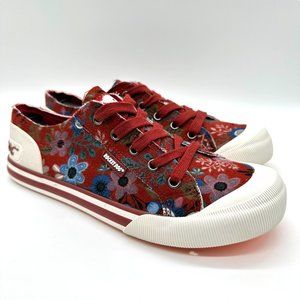 Rocket Dog Red Floral Canvas Sneakers